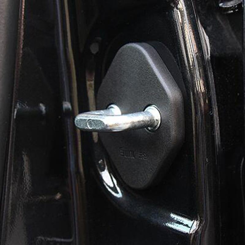 For Ford F150 F-150 Raptor 2015 2016- Car Door Lock Cover Anti-Rust Door Catch Buckle Protector Case Sticker Trim Frame