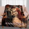 1PC Custom Name Day Dead Romance outdooor Flannel blankets Throw Blanket All-Season Throw Gift Bedspread for Couch, Bed, Camping Holiday Birthday gift