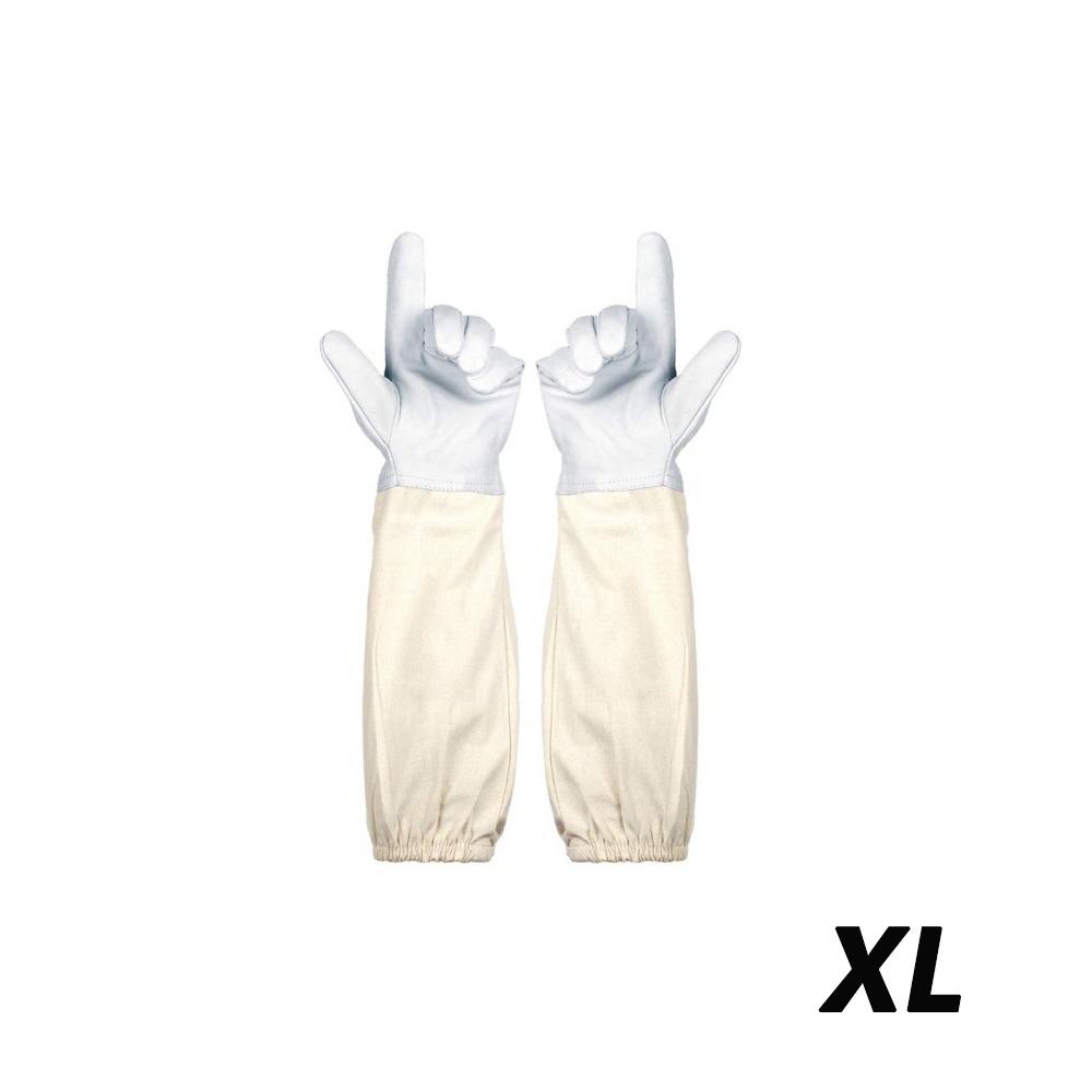 1 Pair Professional Canvas Sheepskin Gloves Anti-sting Beekeeping Tools Safe Beekeeping Gloves