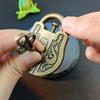 Vintage Alloy Puzzle Lock with Key - Antique Padlock Brain Teaser Magic Trick - Ideal for Christmas, Halloween, Easter, Hanukkah