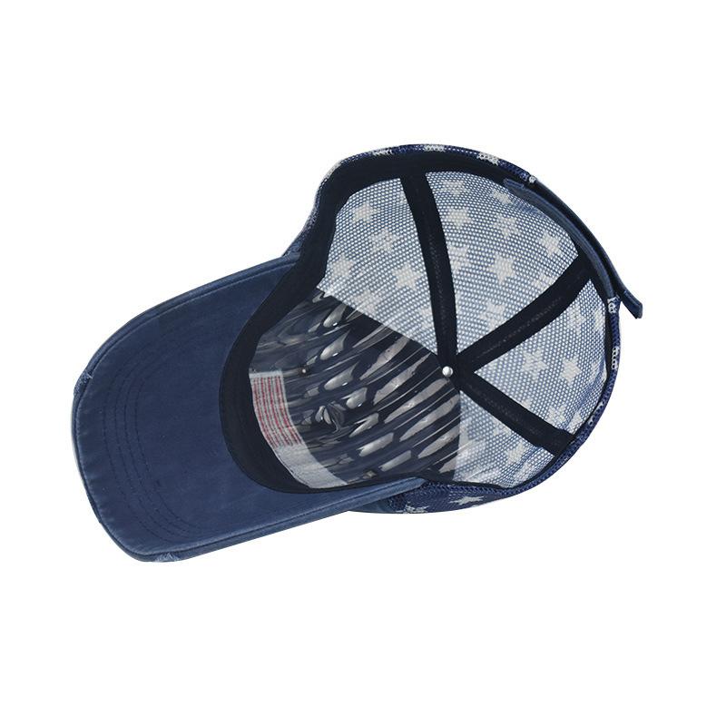 Fashion Beach Sun Hat For Women Unisex Summer Breathable Adjustable Baseball Cap Outdoor Casual National Flag Printed Hip Hop Hats