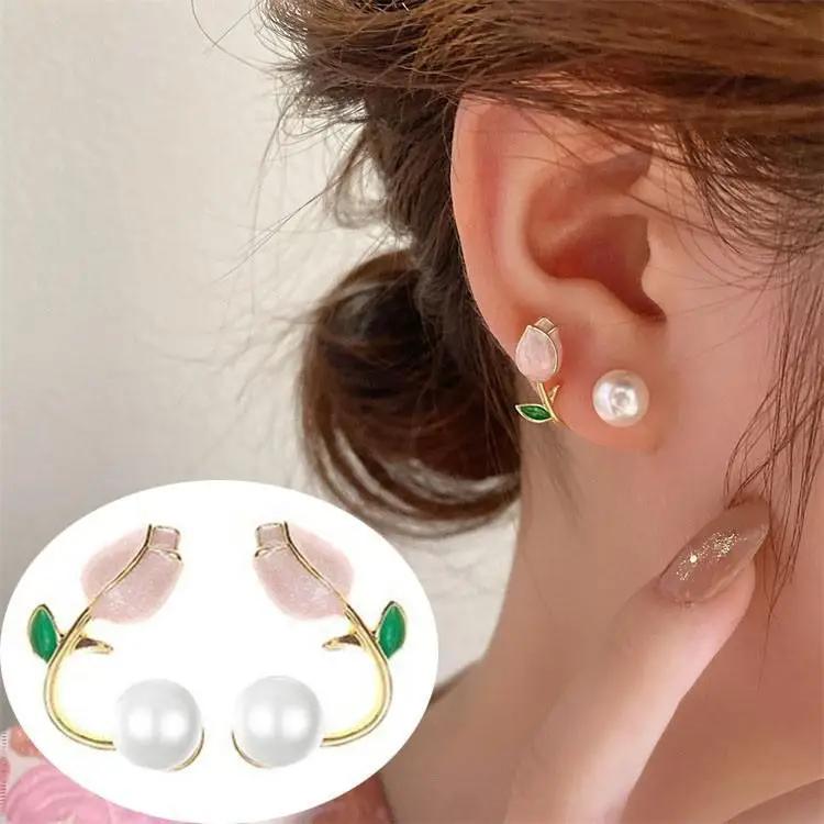 Copper Needle Vintage Green Crystal Butterfly Drop Earrings for Women Jewelry New Trending Luxury Zircon Women's Earrings