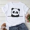 2025 New T Shirt Women Panda Cartoon Print Short Sleeve Tshirt Women Clothes 90S Harajuku Custom Tshirt Summer Female Clothing