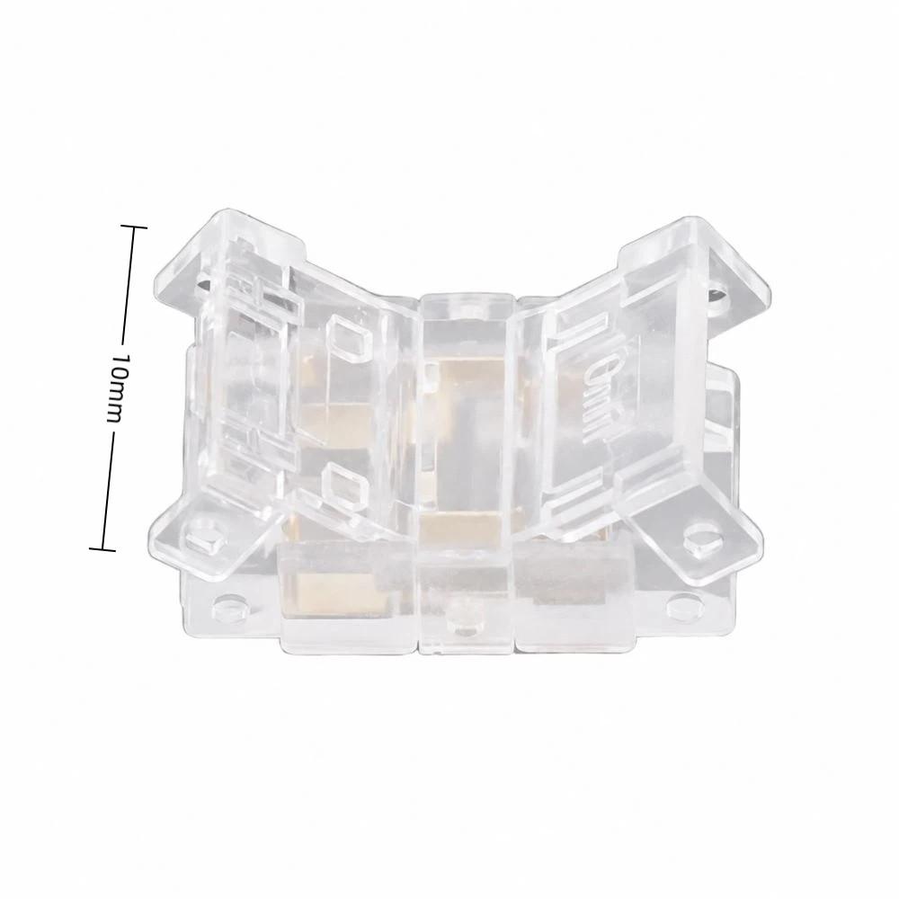 20pcs 10mm LED Strip to Wire Connector COB Solderless LED Connectors For Kitchen
