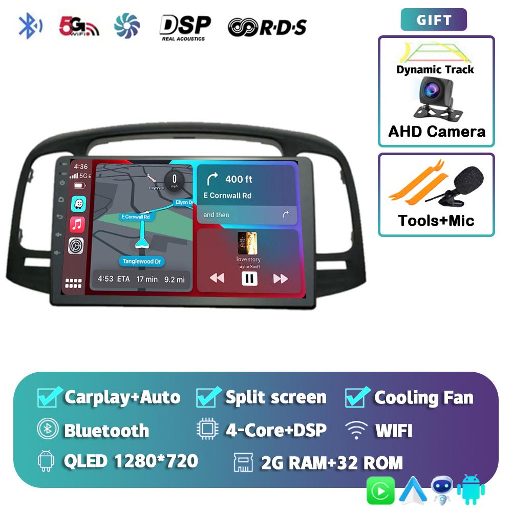Android 14 Carplay Auto 2 DIN автомобильное радио для Hyundai Accent 2008 2009 2010 2011 GPS мультимедиа видеоплеер стерео 2din DVD DSP