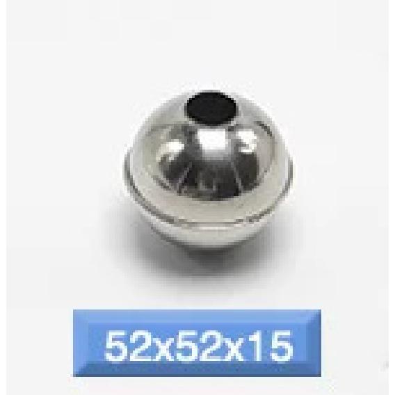 10pcs 304 Magnetic Stainless Steel Float Ball Switch Accessories 52x52x15mm Water Level Detection for Industrial Use