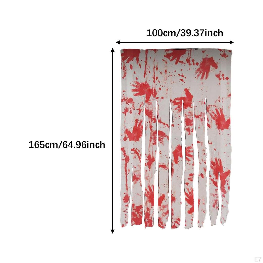 Хэллоуин Занавес для дверного проема Страшное украшение Жуткая ткань для праздника