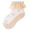 Baby Girl Socks Breathable Cotton Lace Ruffle Princess Mesh Socks Children Ankle Short Sock White Pink Beige Girls Kids Toddler