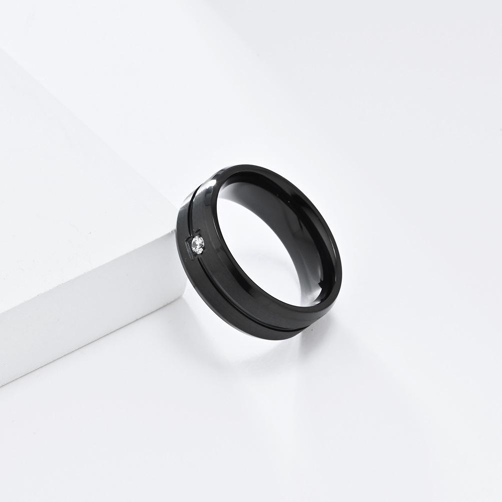 8 мм широкое мужское обручальное кольцо простое матовое рифленое кольцо из циркония повседневное ювелирное украшение для жениха аксессуары кольцо