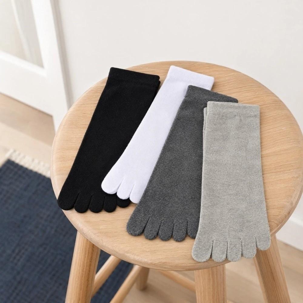 Odor Resistant Five Toe Socks Anti-slip Sports Socks Men's Five Finger Socks  Male Boy
