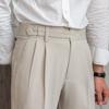 Korean-Style Mid-High Waist Straight Nine-Point Pants – Men's British Anti-Wrinkle Casual Wear