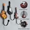 Настенные крючки в форме гитары Винтажный стиль Прочные Персональные крючки Металл Смола Устойчивые к ржавчине Вешалка для гитары