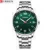 CURREN New Men's Watch Business Steel Band Quartz Watch Simple Calendar Scale Casual Watch