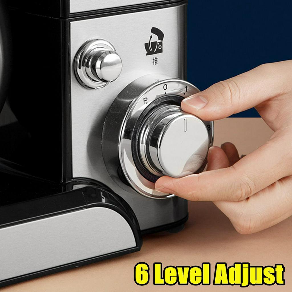 5л кухонный миксер с подставкой для еды, 1200 Вт, 6-скоростная чаша из нержавеющей стали, домашний крем, яичный венчик, блендер, миксер для торта, теста, хлеба, машина