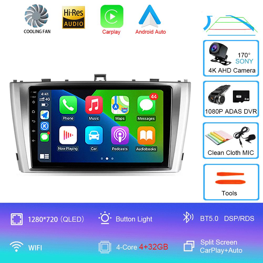 Автомобильное радио Android 14 для Toyota Avensis T27 2009 - 2015 Навигация GPS Мультимедийный проигрыватель Стерео Wi-Fi+4G Carplay авто видео 2din