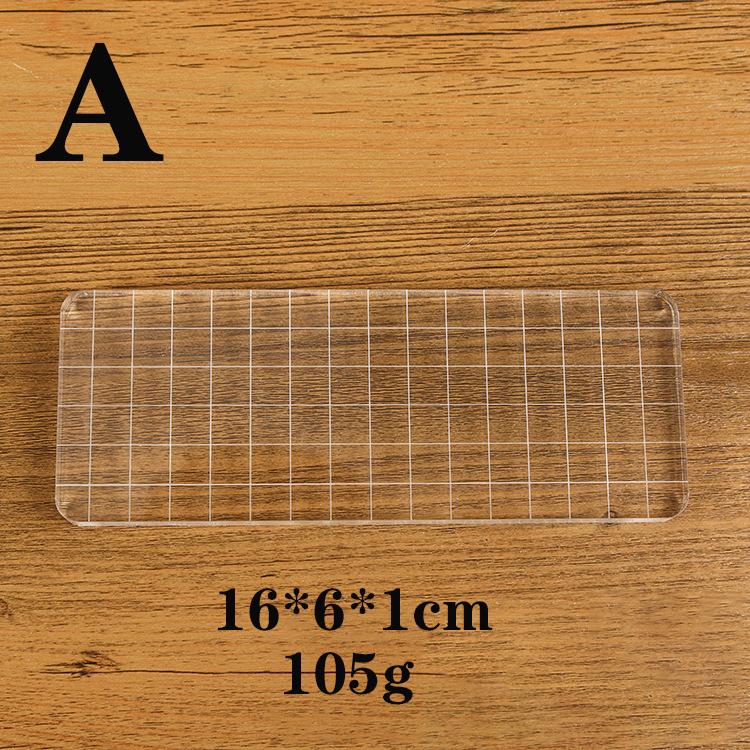 Прозрачный акриловый штамп-блок, прозрачный резиновый штамп на клеевой основе, сделай сам, скрапбукинг, прозрачный фотоальбом, декоративные инструменты ручной работы