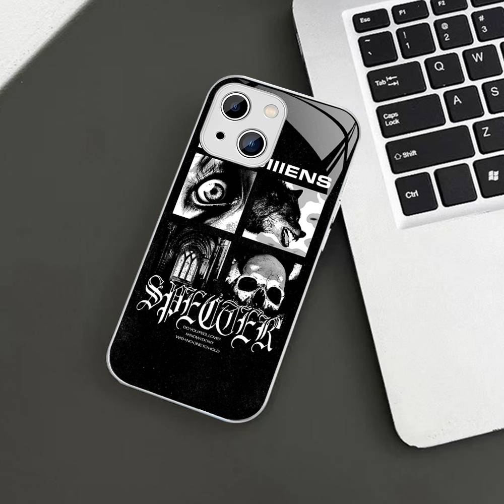 Rock Band Плохие Предзнаменования Закаленное Стекло Для Iphone 14 13 12 11 Pro Mini XS MAX 14Plus X XS XR Чехлы