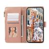 For Xiaomi 15 Case Multi Card Slots Zipper Leather Phone Cover with Shoulder Strap/Wrist Strap