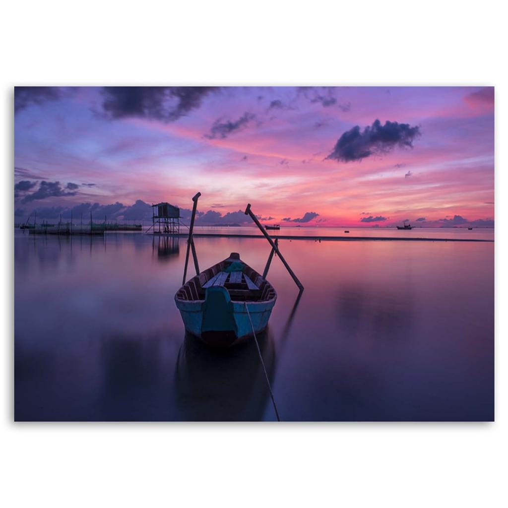 Canvas Print, Boat On the Lake