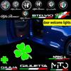 For Alfa Romeo Accessories 159 166 GT Giulia Mito Giulietta Stelvio Brera Ghost Shadow Door Logo Projector Lights Welcome Light