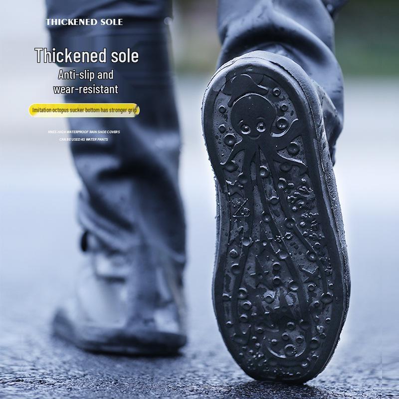 Нескользящие водонепроницаемые резиновые сапоги выше колена и комплект вейдерсов для мужчин и женщин