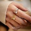 Banyan Tree S925 Silver Butterfly Ring - Forest Series: Feminine, Fairy-inspired, Sweet Fashion with Open Design. Perfect for Index Finger.