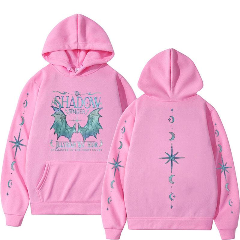 Shadow Singer Illyrian Warrior Hoodie Sleeve Print Sweatshirt Men Women Long Sleeve Pullover ACOTAR Book Fan Casual Tops