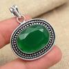 Green Onyx Gemstone 925 Sterling Silver Handmade Pendant For Women