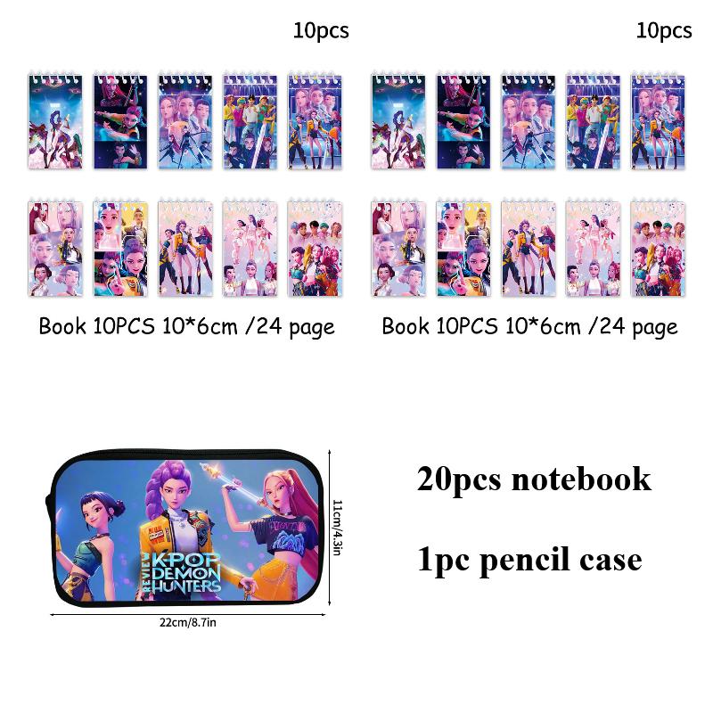 Kpop Охотник на демонов Блокнот Kpop Мультяжные канцелярские товары Po Дневник для записей Huntrix Блокноты Рождественские подарки-сувениры