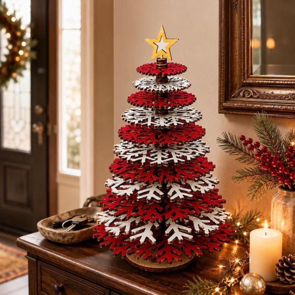 3D Design DIY Christmas Tree Ornament Hanging Ornament Assemble Christmas Tree Tabletop Decoration