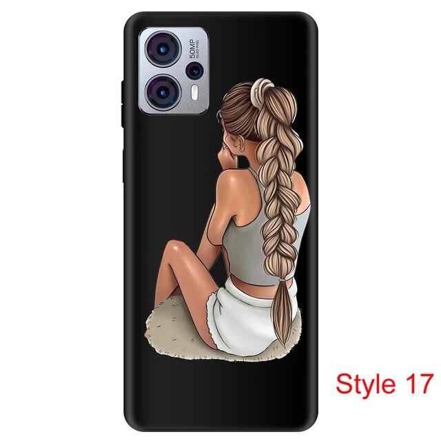 Чехол для Motorola Moto G23, пылезащитный черный чехол, силиконовый чехол 6,5 дюймов для MotoG23, противоударный мягкий бампер из ТПУ, полная защитная сумка