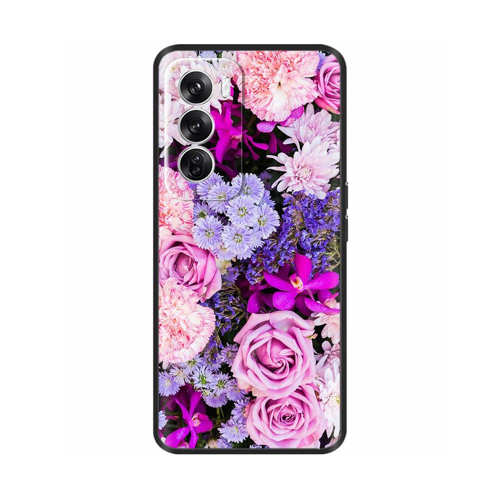 Силиконовый чехол для OPPO Reno 12 Чехлы для телефона Милый кот Обложка Reno12 5G Мягкая жидкая силиконовая задняя крышка для OPPO Reno 12 Pro 5G