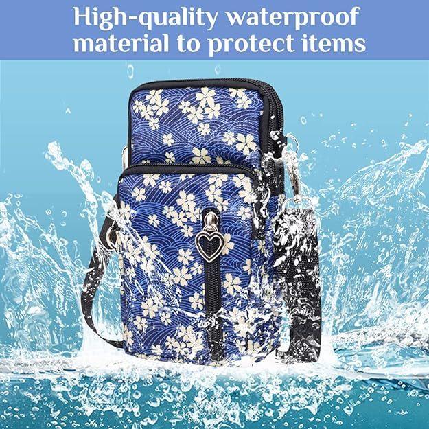 Crossbody Phone Bags For Women 3 Layers Small Multifunctional Mobile Pouch Sling Bags For Girls Latest Travel Cell Phone Purses Pouch