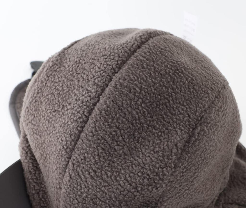 Connectyle Waterproof Winter Cap with Ear Cold Weather Hat with Face Work Fishing Dark Gray Men's Flaps, Cover, Cap, Cap,