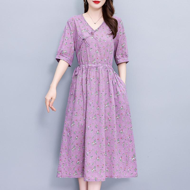 Модные летние платья для женщин больших размеров, повседневное элегантное длинное платье с коротким рукавом, летняя винтажная одежда