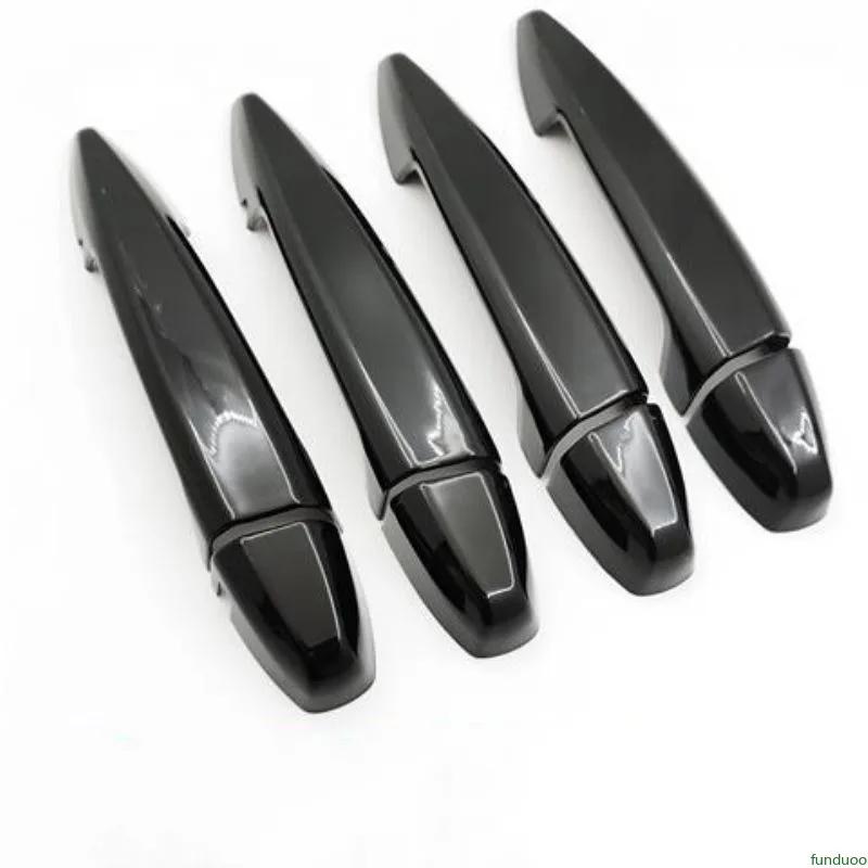 Car Decoration Door Handle Cover For BMW X5 2014-2018 X6 2015- Carbon Fiber Silver Black Cars Accessories Exterior Styling