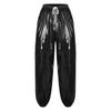 Mens Waterproof Jogging Pants Drawstring Elastic Waistband Side Pockets Track Pants