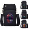 Punk Cool Shoulder Bag Mushroom Series Women Men Mini Mobile Phone Bag Plant Style Teen Coin Purses Handbags Small Crossbody Bag