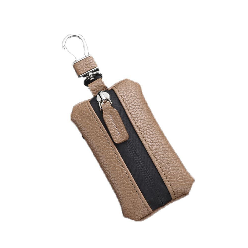 Zipper Closure Car Key Bag Luxury Mini Storage Bag Portable Keychain Holder Daily Use