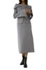 AZUL by MOUSSY Вязаный костюм на молнии S Женское платье, 250IAC73-049I T.GRY