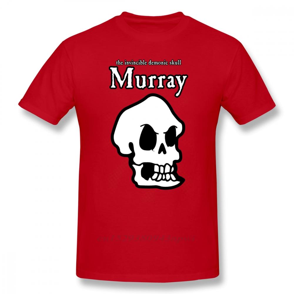 Monkey Island T Shirt Monkey Island Murray The Skull TShirt Beach Cotton Tee Shirt Cute Print Male Short Sleeves Tshirt