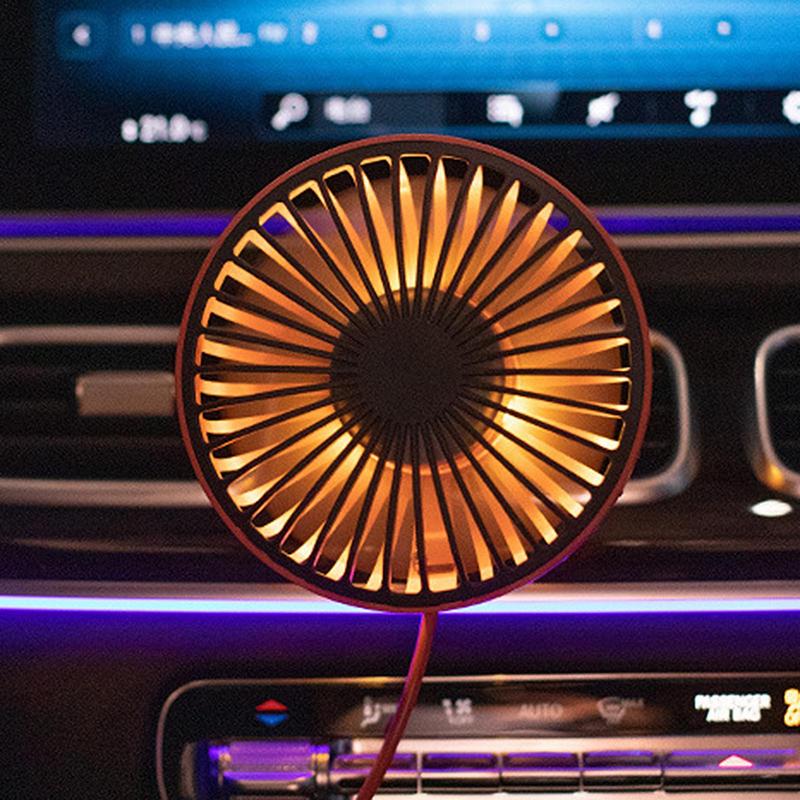 Автомобильный вентилятор с зажимом для воздуховода, вентилятор для охлаждения автомобиля, циркуляционный вентилятор с 3 скоростями, автомобильный вентилятор с зажимом для охлаждения, вращающийся на 360 градусов, вентилятор для автомобиля