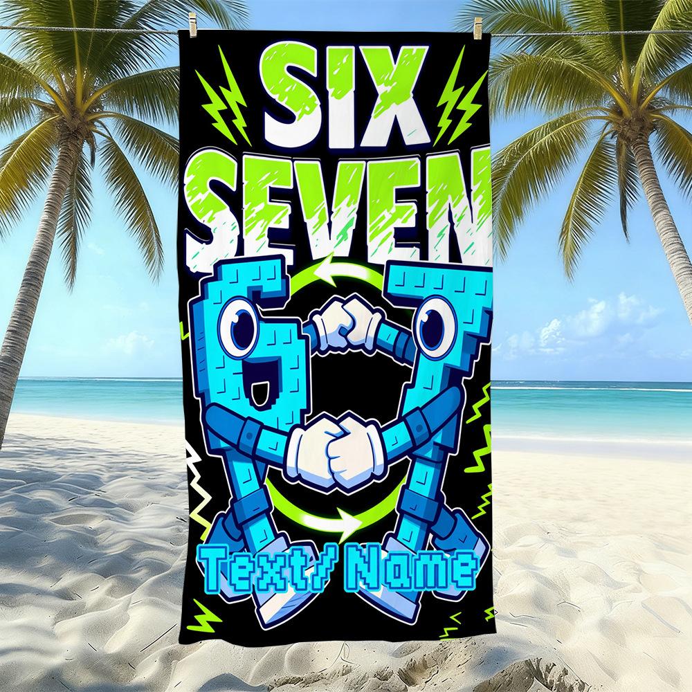 Explosive 67 Digital Printed Beach Towel Sand-Proof Absorbent Bath Towel Seaside Vacation Quick-Drying Towel