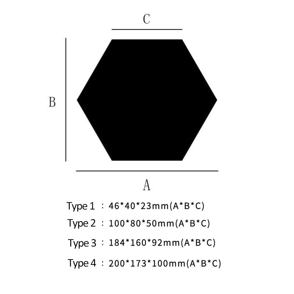 Гибкие отражающие шестиугольные зеркальные листы, самоклеящаяся зеркальная плитка, нестеклянная зеркальная наклейка