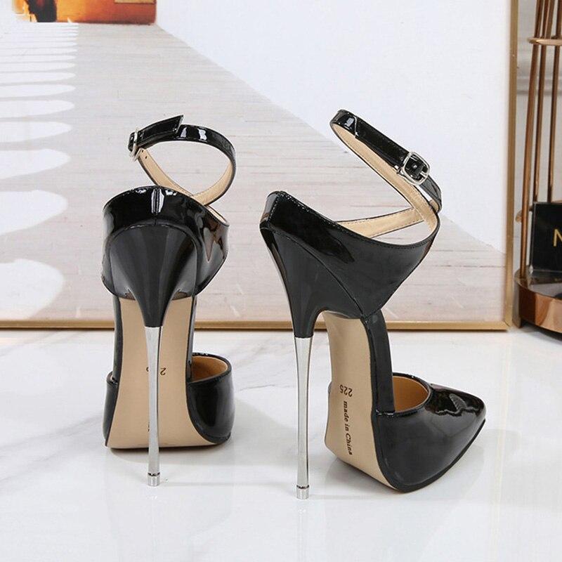 Женская профессиональная танцевальная обувь для ночного клуба, пикантная модная обувь для танцев на пилоне, большие размеры, каблук 16 см WZ