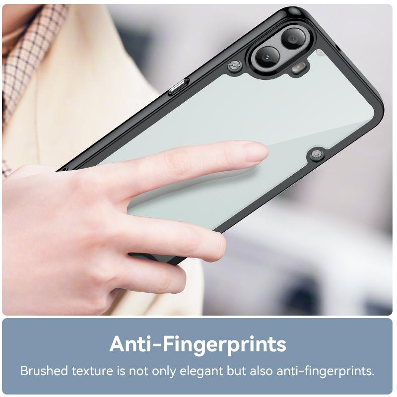 Акриловый противоударный чехол для телефона Nothing CMF Phone 1 Прозрачная задняя крышка цвета конфет с рамкой для Nothing Phone 2A 2 1