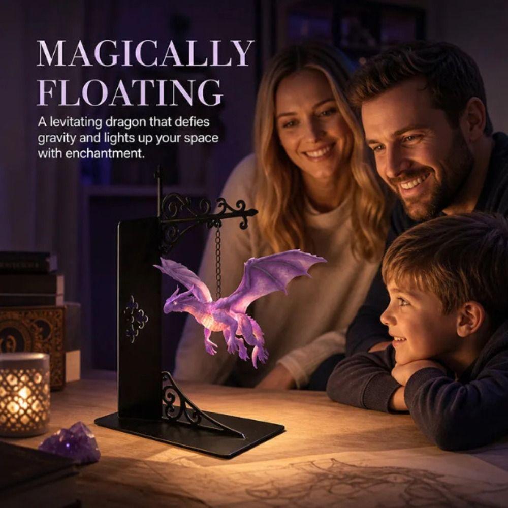 Vintage Dragon Bookshelf Lamp Purple Bookshelf Lamp Ambient Lighting Bookshelf Ghost Light Library