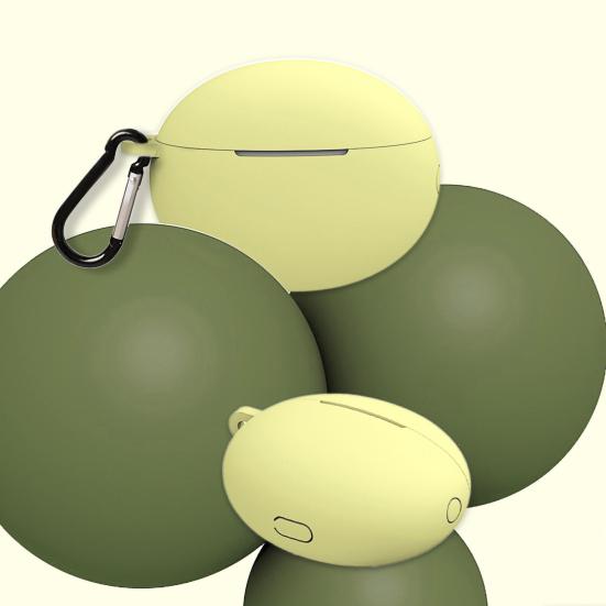 Чехол для наушников Мягкий силиконовый Беспроводные Bluetooth-совместимые Наушники Защитный чехол с карабином для Huawei Freebuds 4/4i