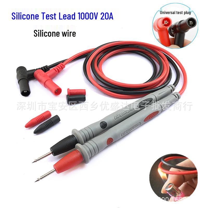 Universal Silicone Multimeter Test Leads 20A Antifreeze