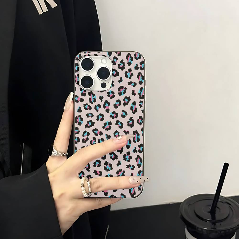Классический Леопардовый Гепардовый Для IPhone 16 15 11 12 13 14 17 Pro Max PLUS Pro Мягкий Гофрированный Силиконовый Задний Чехол для Телефона